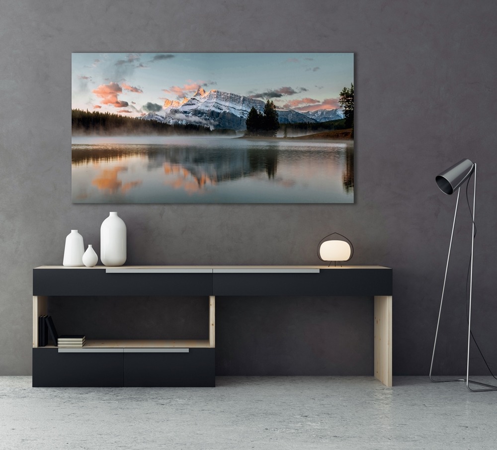 Landschap op glas 80x150
