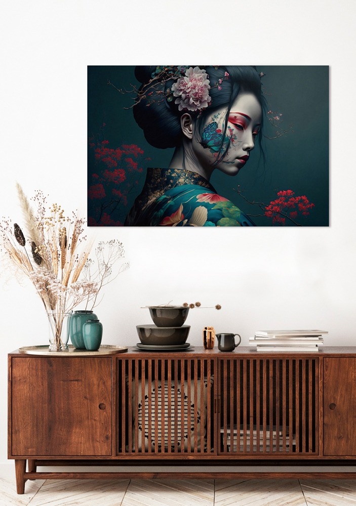Asia dream op glas 80x120