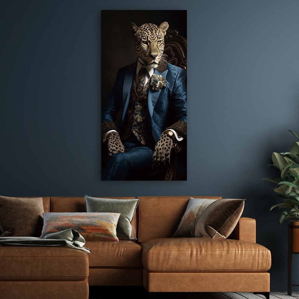 Leo dandy op glas 70x140