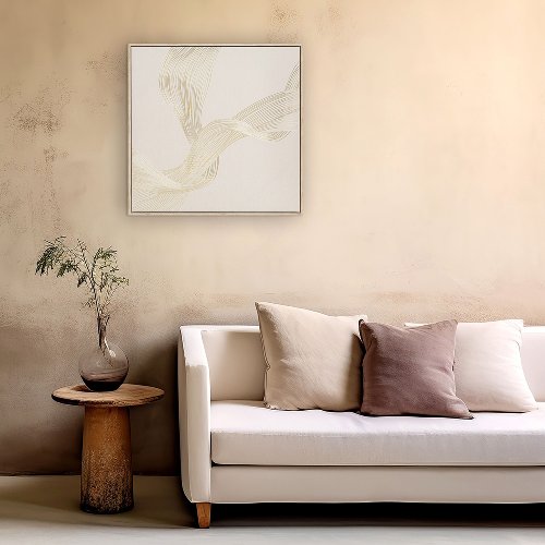 Schilderij abstract met lijst 60x60