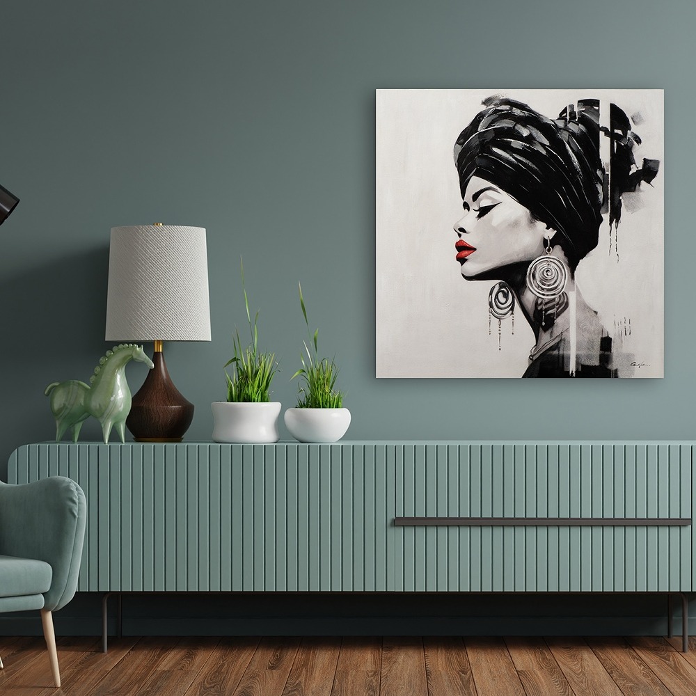 Schilderij proud woman115x115
