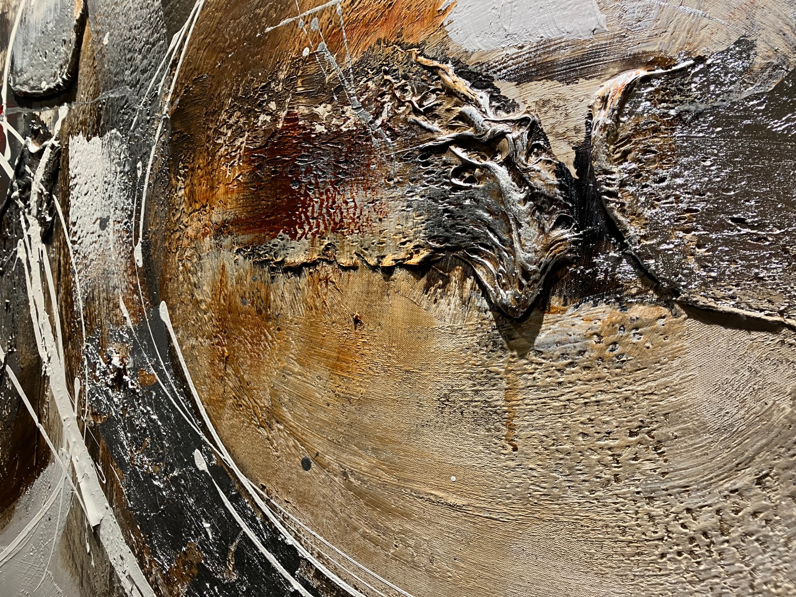 Schilderij abstract 100x200