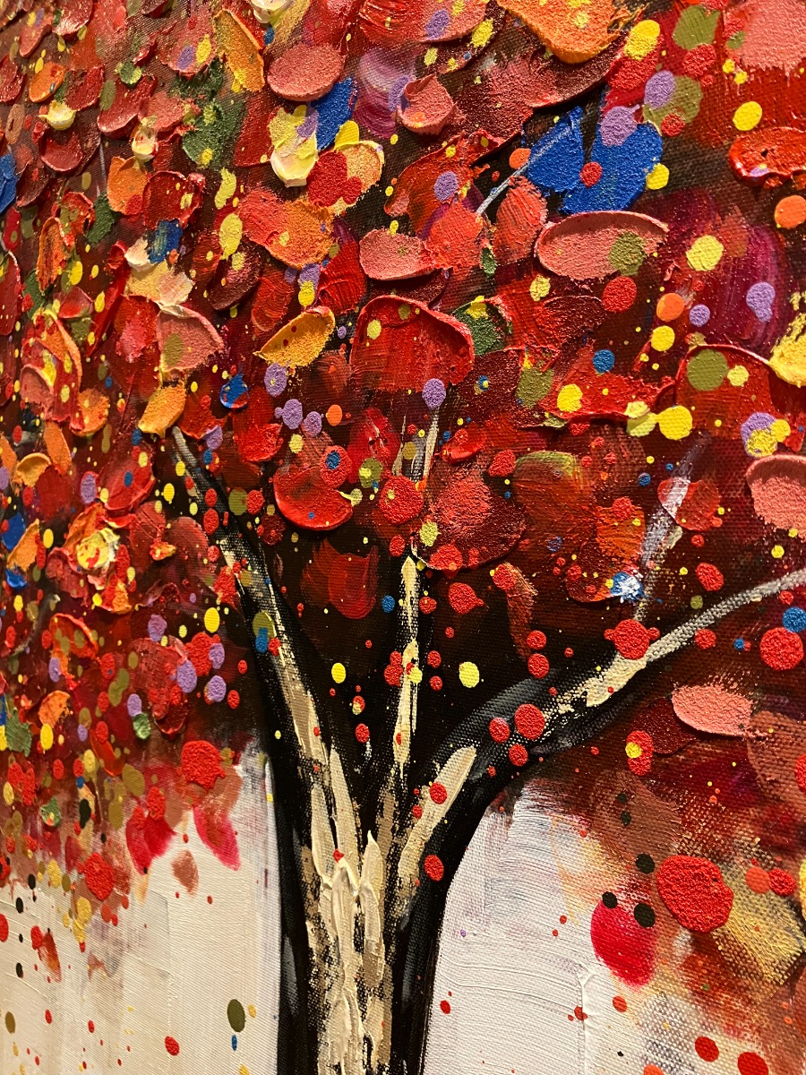 Schilderij levensboom 100x100