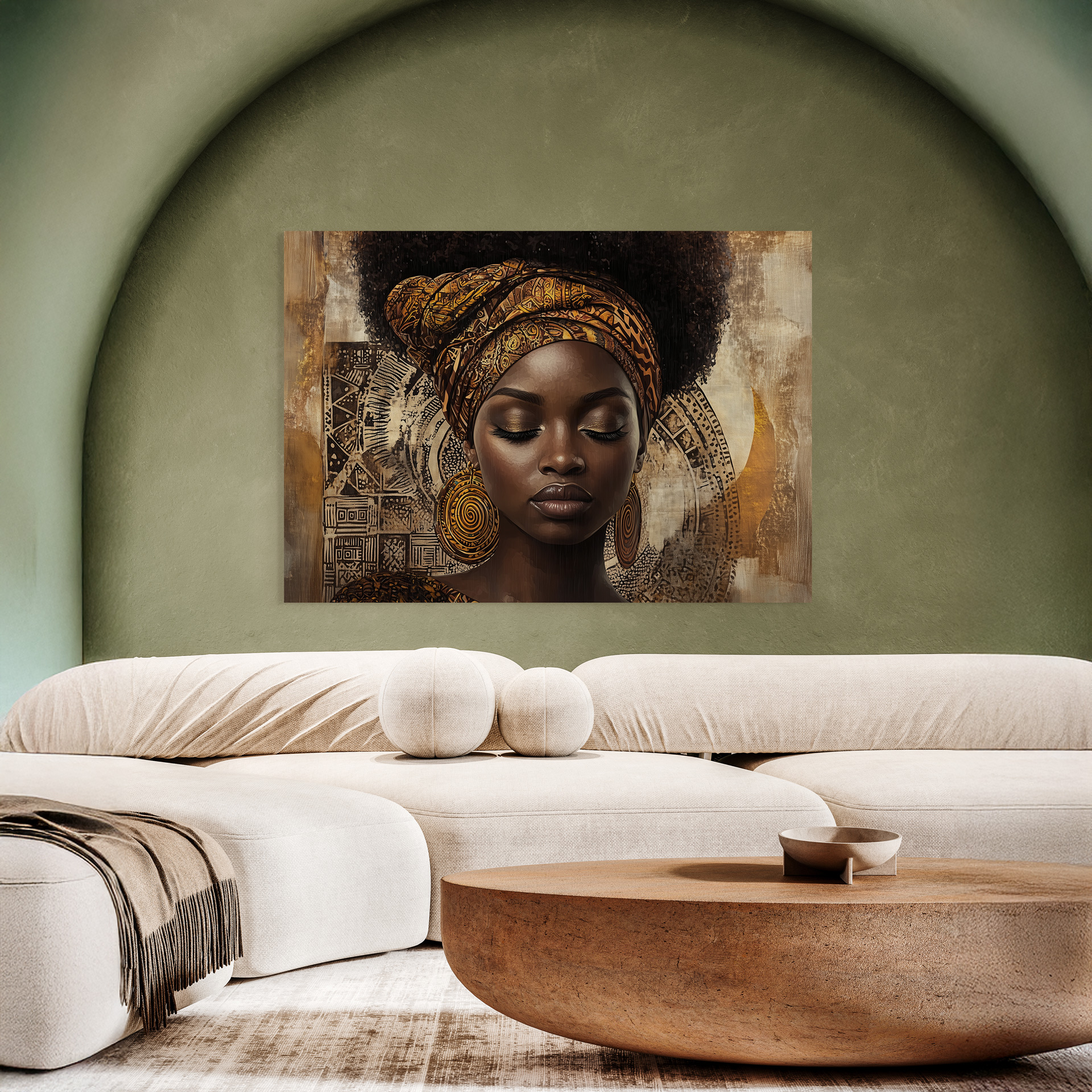 Fotokunst  African vibes II op canvas 100x150 
