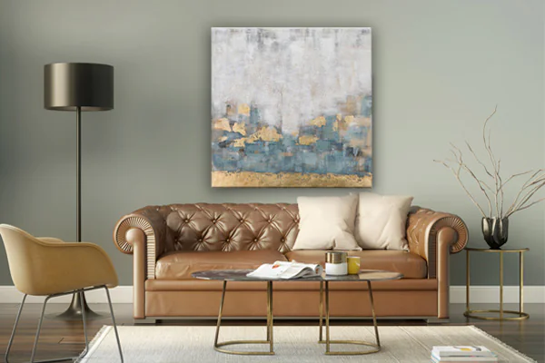 Schilderij boven de bank