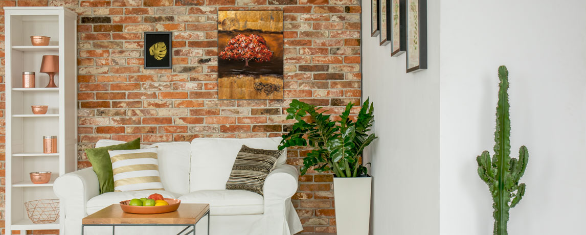 Bruine woonkamer inspiratie