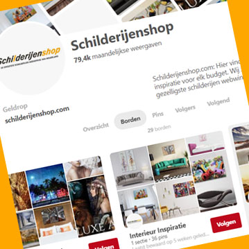 prikbord schilderijenshop