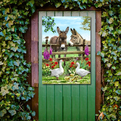 landelijke tuinversiering